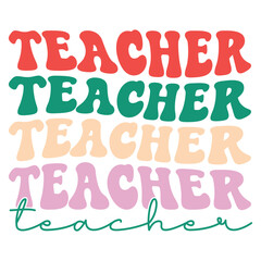 Teacher Retro SVG