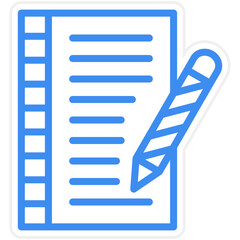 Vector Design Screenwriting Icon Style