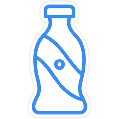 Vector Design Cola Bottle Icon Style