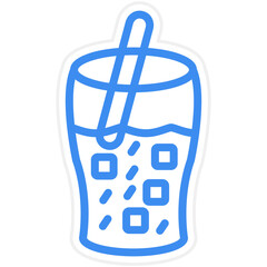 Vector Design Horchata Icon Style