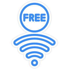 Vector Design Free Wifi Icon Style