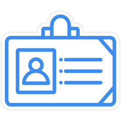 Vector Design Identification Card Icon Style