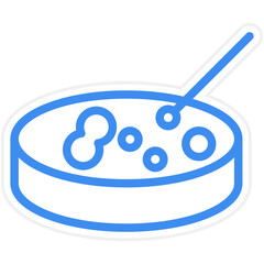 Vector Design Petri Dish Icon Style