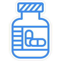 Vector Design Pills Bottle Icon Style