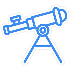 Vector Design Telescope Icon Style