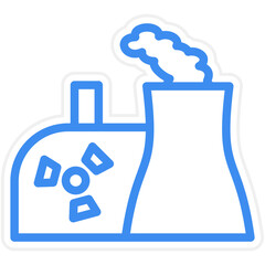 Vector Design Nuclear Icon Style