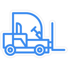 Vector Design Forklift Icon Style