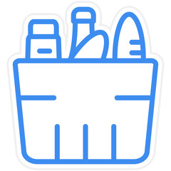 Vector Design Grocery Icon Style