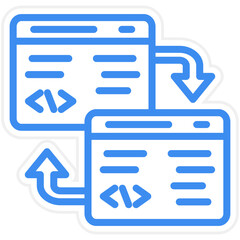 Vector Design Code Refactoring Icon Style