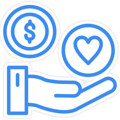 Vector Design Philanthropy Icon Style