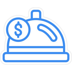 Vector Design Catering Fee Icon Style