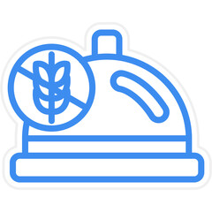Vector Design Gluten Free Icon Style