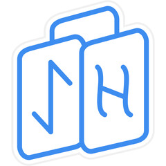 Vector Design Runes Icon Style
