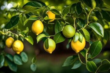 lemons on tree