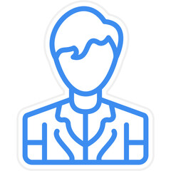 Vector Design Model Male Icon Style