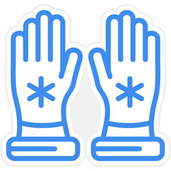 Vector Design Gloves Icon Style