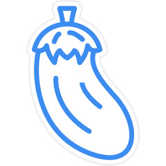 Vector Design Eggplant Icon Style