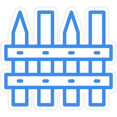 Vector Design Fence Icon Style