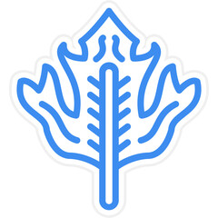 Vector Design Maple Leaf Icon Style