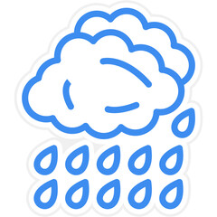 Vector Design Rain Icon Style