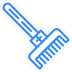 Vector Design Rake Icon Style
