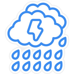 Vector Design Storm Icon Style