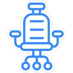 Vector Design Gaming Chair Icon Style