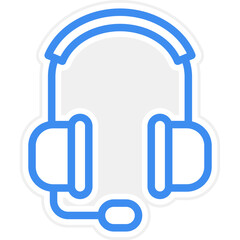 Obraz premium Vector Design Headphones Icon Style