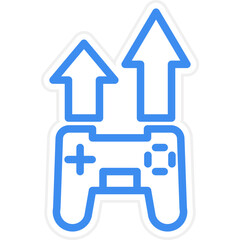 Vector Design Level Up Icon Style