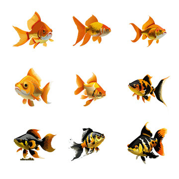 set of goldfish