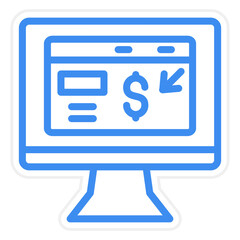 Vector Design Crowdfunding Portal Icon Style
