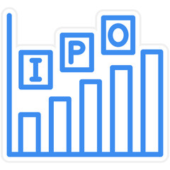 Vector Design IPO Icon Style