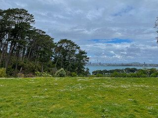 landscape with river and sky