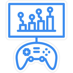 Vector Design Game Analysis Icon Style