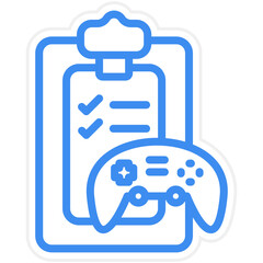 Vector Design Game Evaluation Icon Style