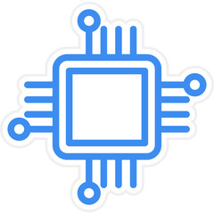 Vector Design Cpu Icon Style