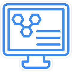 Fototapeta premium Vector Design Computer Science Icon Style