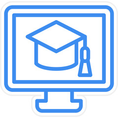 Vector Design Computer Science Degree Icon Style