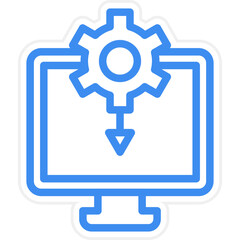 Vector Design Drivers Installation Icon Style