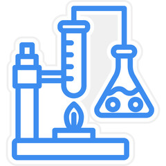 Vector Design Chemistry Experiment Icon Style