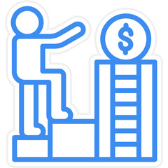 Vector Design Motivation & Incentives Icon Style