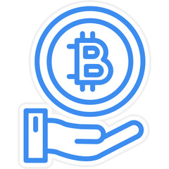 Vector Design Cryptocurrency Icon Style