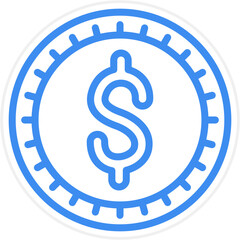 Vector Design Dollar Icon Style