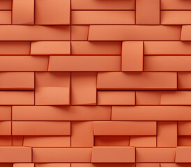3D Brick Wall Seamless Patterns