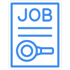 Vector Design Job Search Icon Style