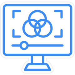 Vector Design Color Correction Icon Style