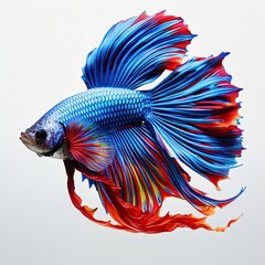 Obraz na płótnie Canvas Create very realistic a Betta fish classic colors palettern