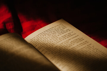 book on the table