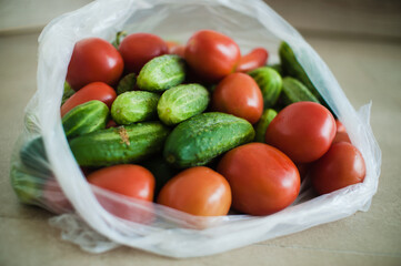tomatoes and cucumbers