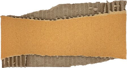 Brown Torn Corrugated Cardboard
